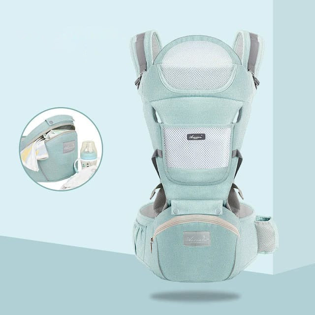 BowLift | All-Position Baby Carrier - Hip Seat Infant Toddler Backpack with Kangaroo Wrap Carrier