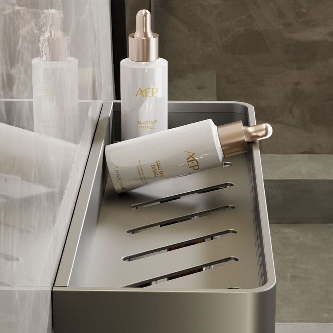 BowLift | Elegant Wall Shelf for Stylish Bathroom Organization without Drilling