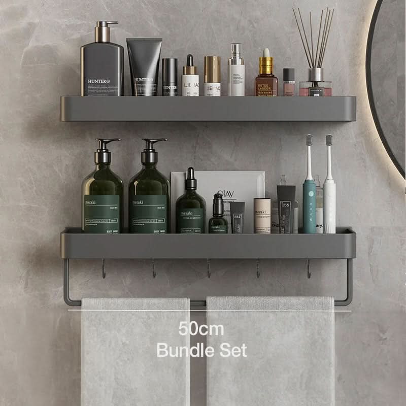 BowLift | Elegant Wall Shelf for Stylish Bathroom Organization without Drilling