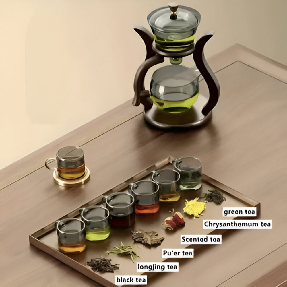 BowLift | Artisan Magnetic Glass Teapot Set with Infuser – Elegant Drip-Free Glass Teapot for Loose Leaf Tea