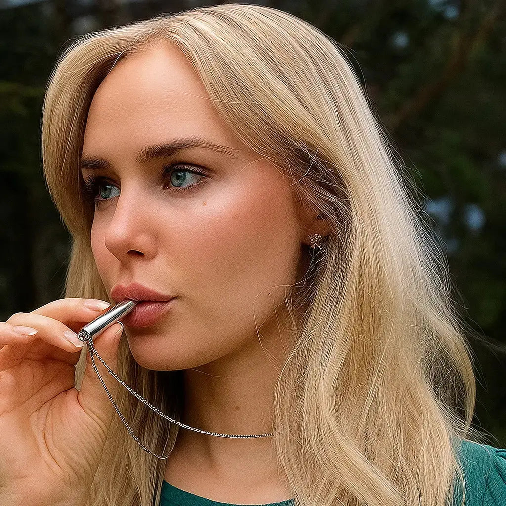 BowLift | Breathing chain made of stainless steel – For quitting smoking & stress relief