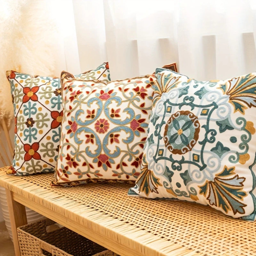 BowLift | Aurae Embroidered Vintage Cushion Cover