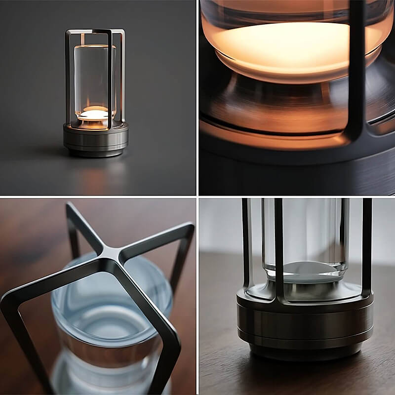BowLift | Auralight Wireless Table Lamp Crystal Glass Touch Control