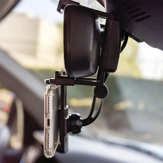BowLift | Rear-view mirror mobile phone holder for safe driving