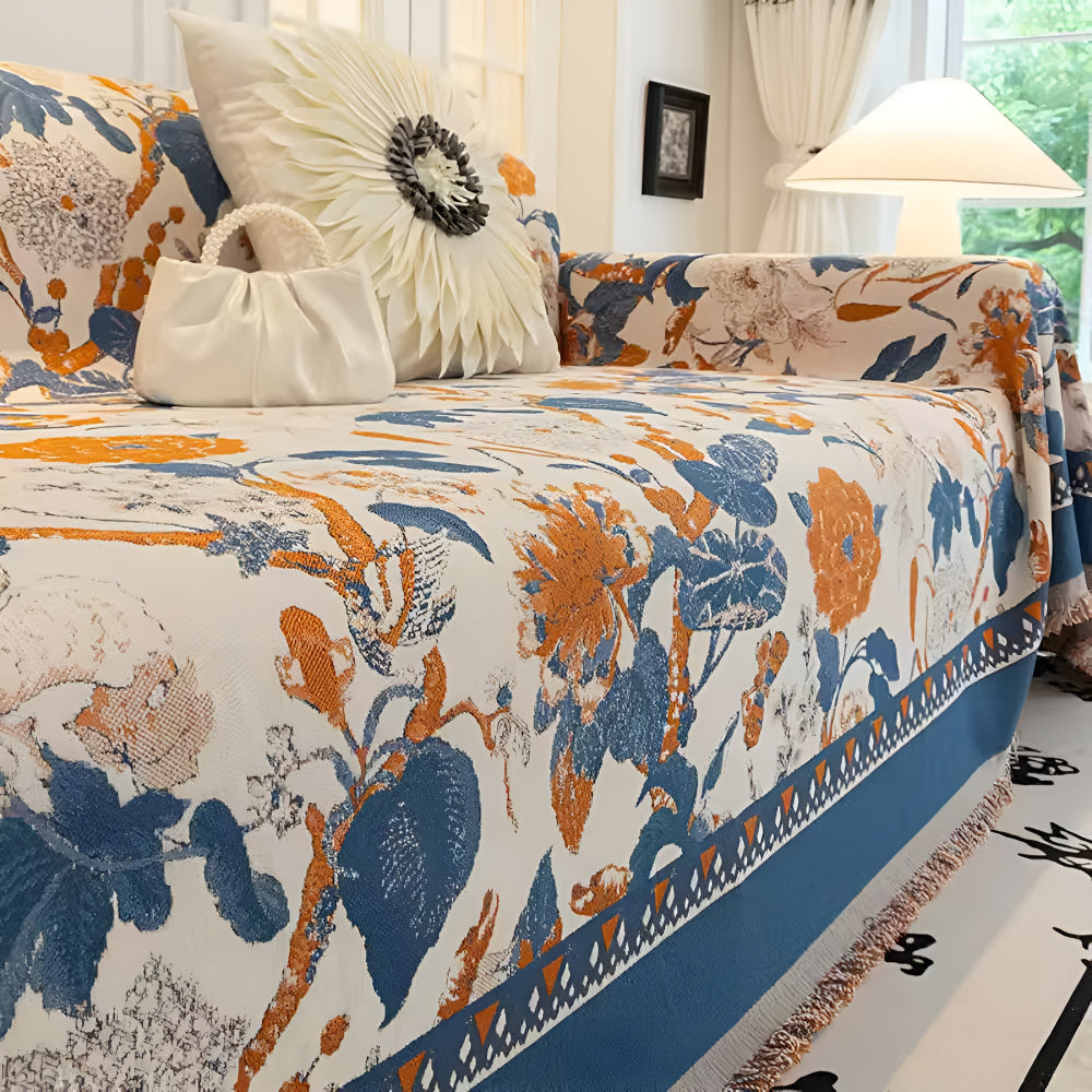 BowLift | Autumn Vines Jacquard Sofa Cover