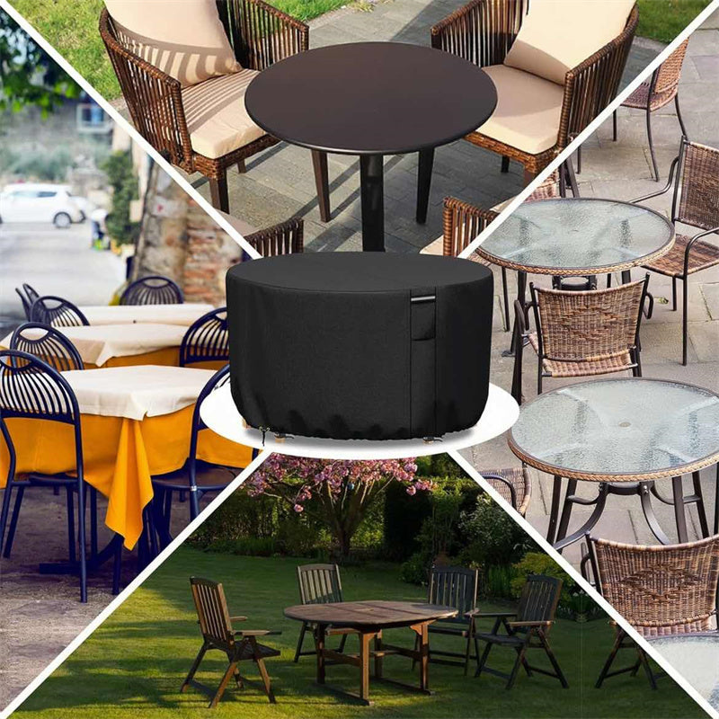 BowLift | Round Waterproof Garden Furniture Cover | Heavy-Duty, UV-Resistant & Adjustable for Outdoor Tables and Chairs