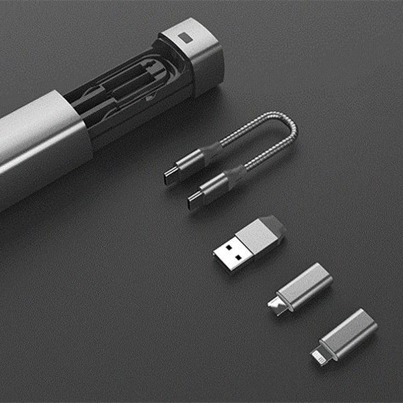 BowLift | 6-In-1 Cable Organizer With Mini Flashlight And Emergency Power Bank