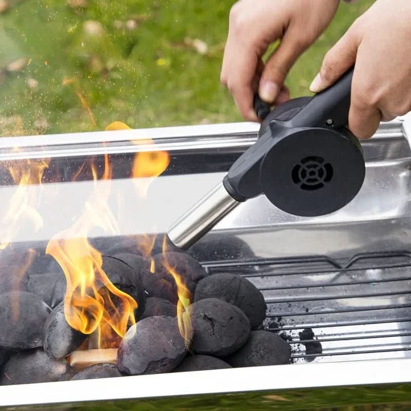 BowLift | Hand-operated barbecue fan for effortless charcoal lighting