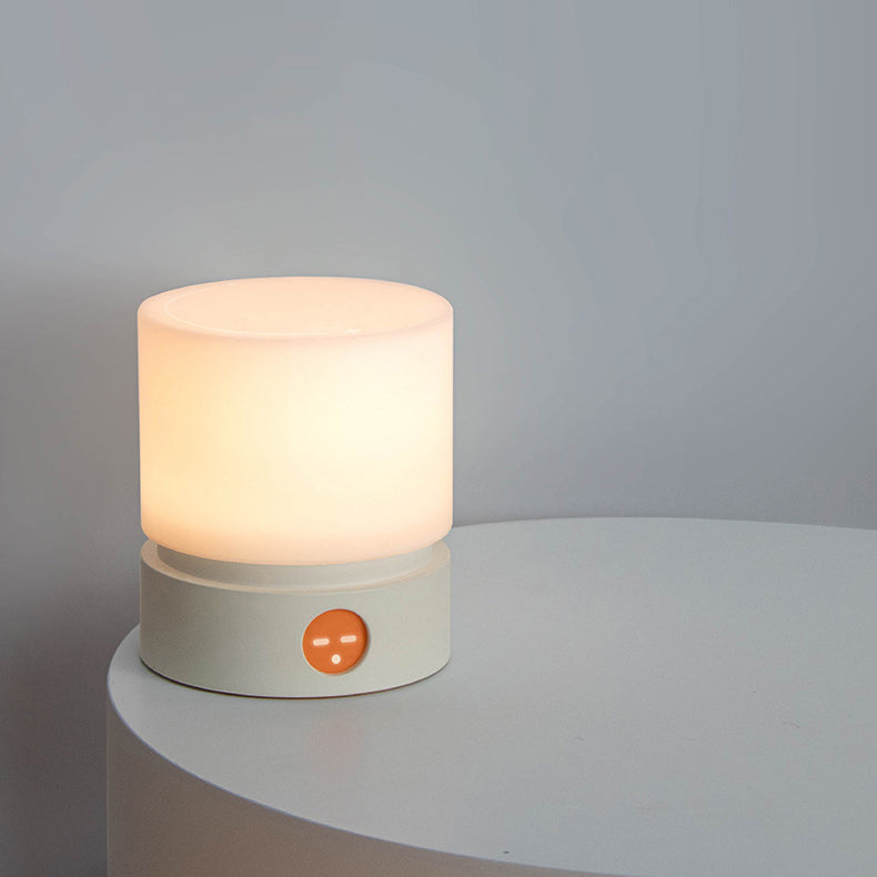 BowLift | Contemporary Nordic Timer Rechargeable ABS HIPS Silicone Cylinder LED Table Lamp Night Light for Nightstand