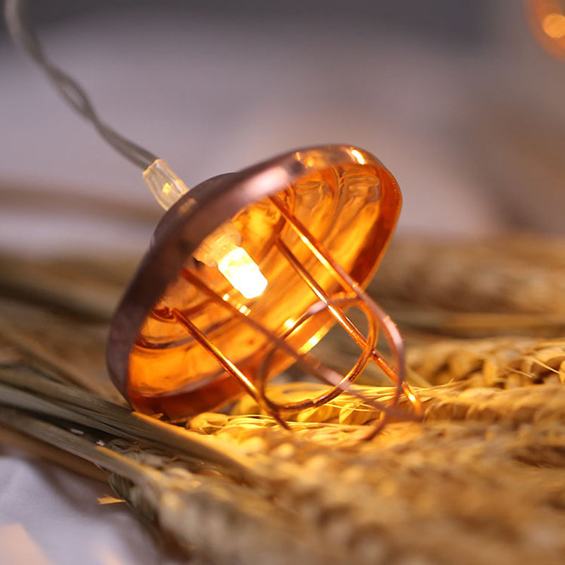 BowLift | Modern Art Deco Mini Lantern Iron Plastic LED String Light For Bedroom