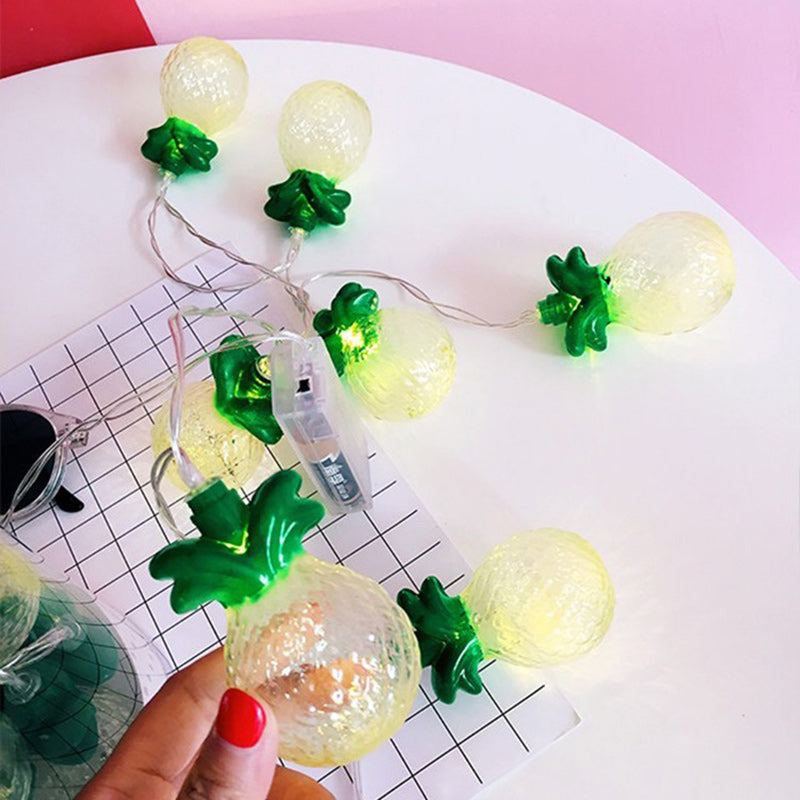 BowLift | Modern Art Deco Small Pineapple PVC LED String Light For Living Room