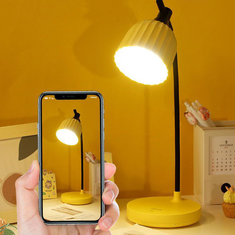 BowLift | Modern Minimalistic Round Folded ABS LED Table Lamp For Living Room