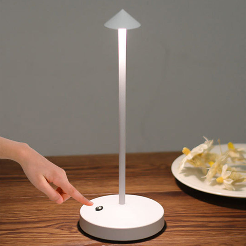 BowLift | Modern Simplicity Triangle Cone Round Acrylic Cylinder Iron LED Table Lamp for the Living Room