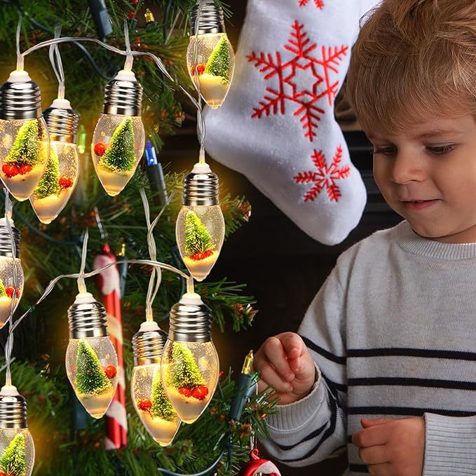 BowLift | Contemporary Creative Waterproof USB Battery PVC Bulb Christmas Decoration LED String Lights For Living Room