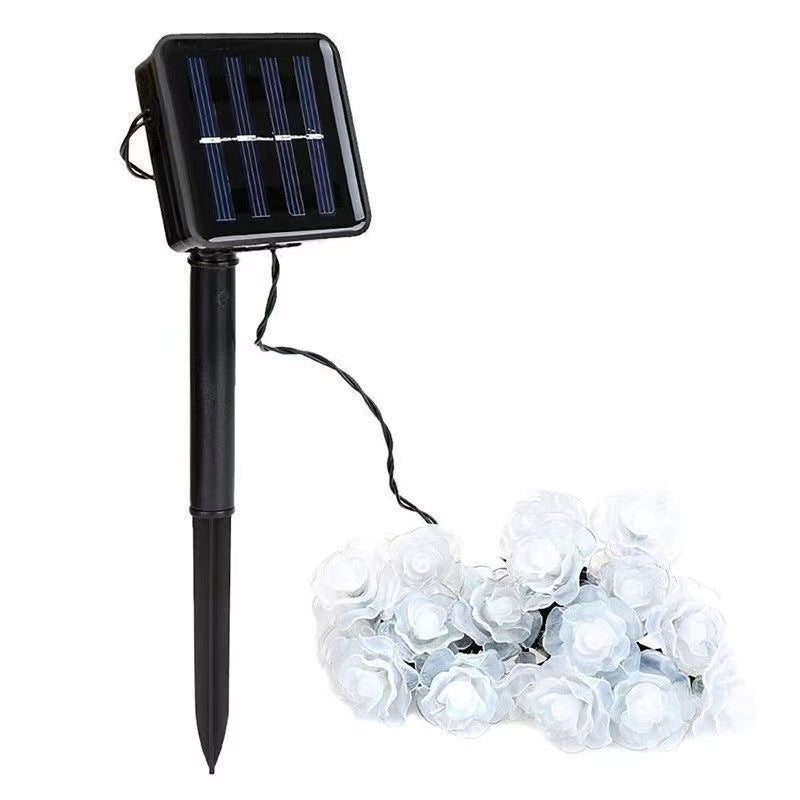 BowLift | Modern Art Deco Solar Battery Waterproof PVC Rose Romantic Decoration LED String Light For Garden