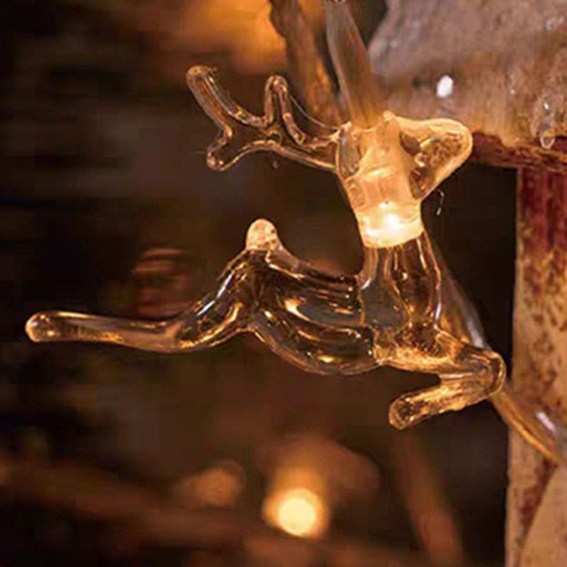 BowLift | Modern Art Deco Battery USB PVC Deer Snow Star Christmas Tree Decoration LED String Light For Entertainment Room