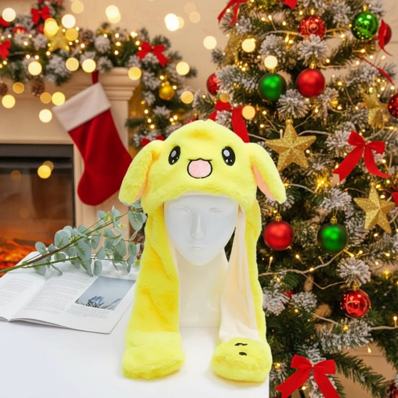 BowLift | Interactive bunny hat with movable ears and soft plush fabric