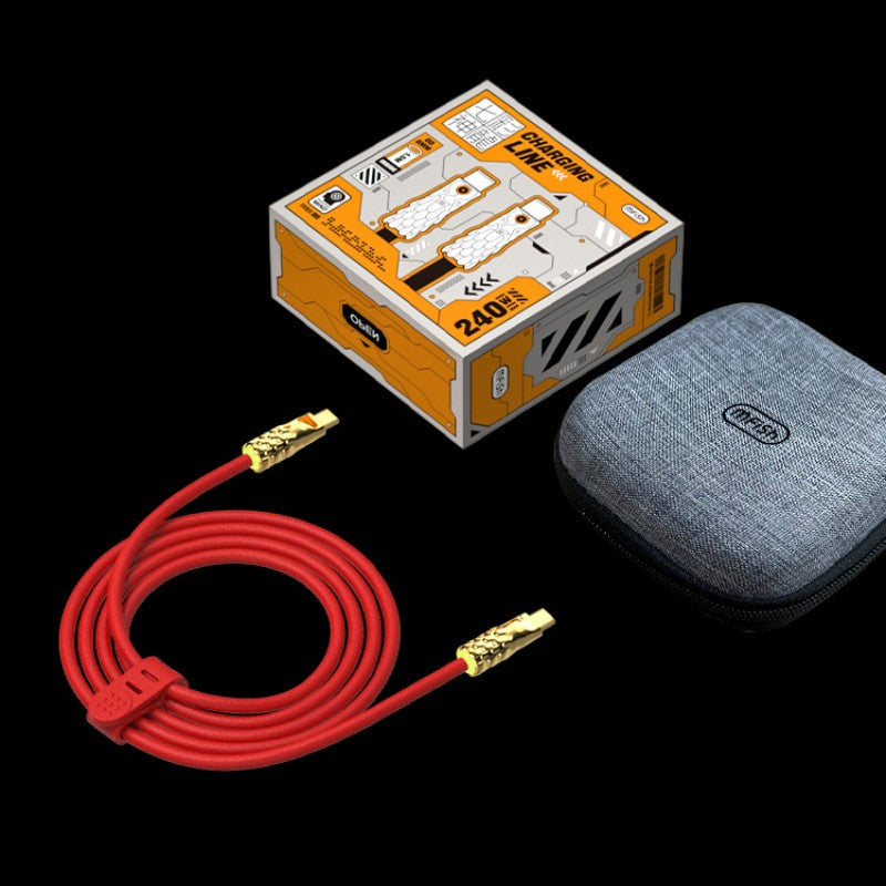 BowLift | Liquid Silicone With Built-in Breathing Light Fast Charging Data Cable