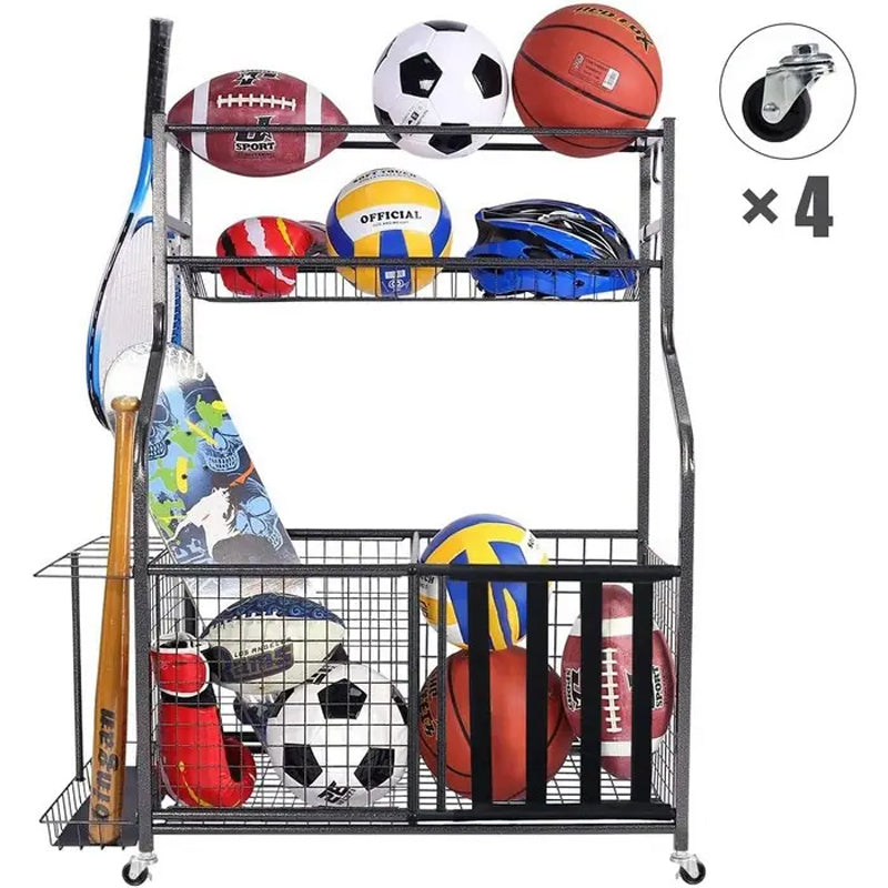BowLift | Golf Organizer Utility Stand And Other Sports Equipment Shelf Organization For Balls Garage Holder Diy Ball Hat Storage Rack
