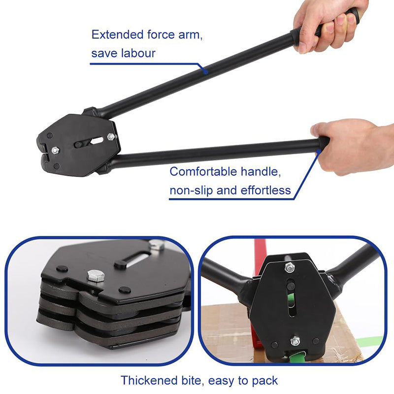 BowLift | Heavy Duty Strapping Machine Packaging Strapping Pallet Banding Kit with Poly Strapping Tensioner Banding Sealer Tool, Packaging Strapping Banding Roll