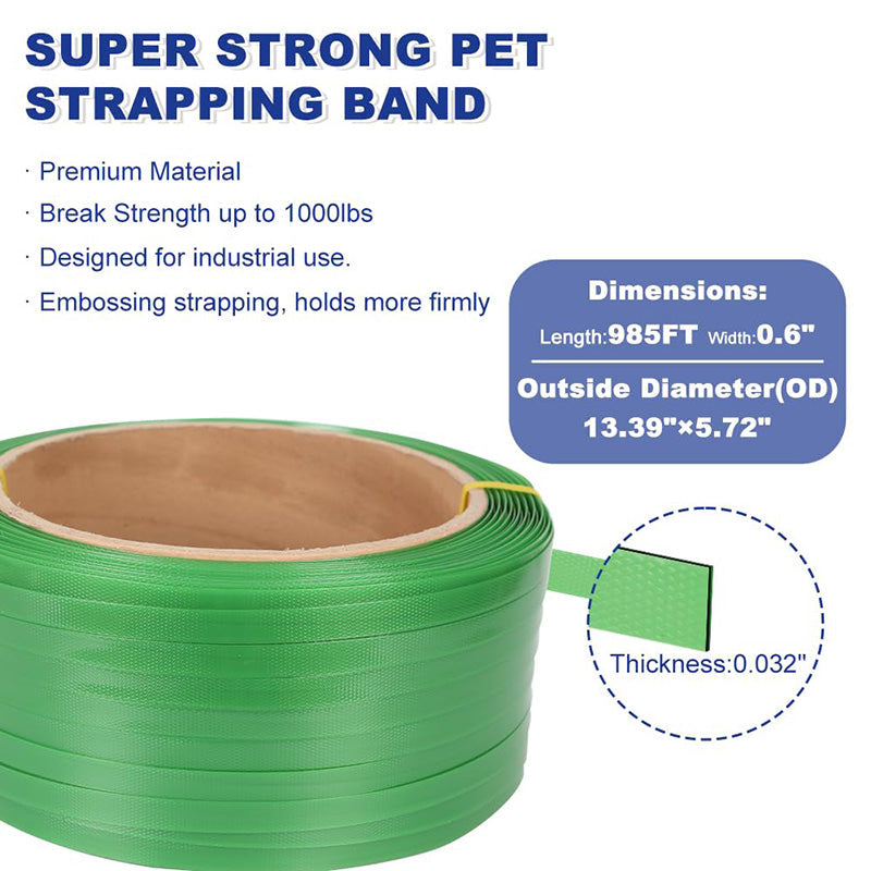 BowLift | Heavy Duty Strapping Machine Packaging Strapping Pallet Banding Kit with Poly Strapping Tensioner Banding Sealer Tool, Packaging Strapping Banding Roll
