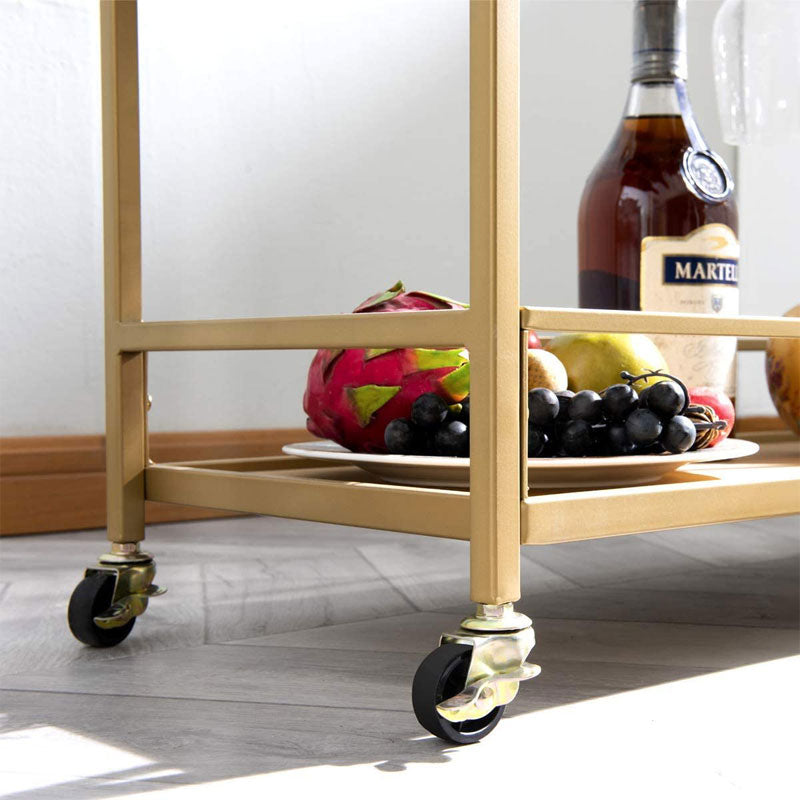BowLift | Kitchen Living Room Storage Cart, Trolley Dining Cart With Wine Racks