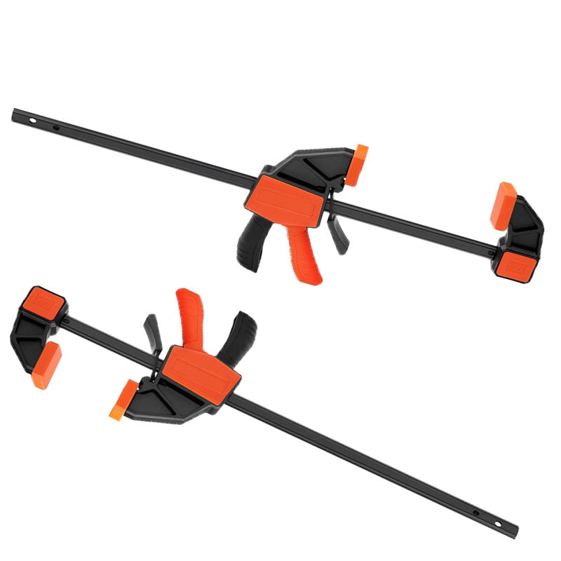 BowLift | 2-Pack Bar Clamps for Woodworking Clamps Sets Quick-Change F Clamp with 150 lbs Load Limit