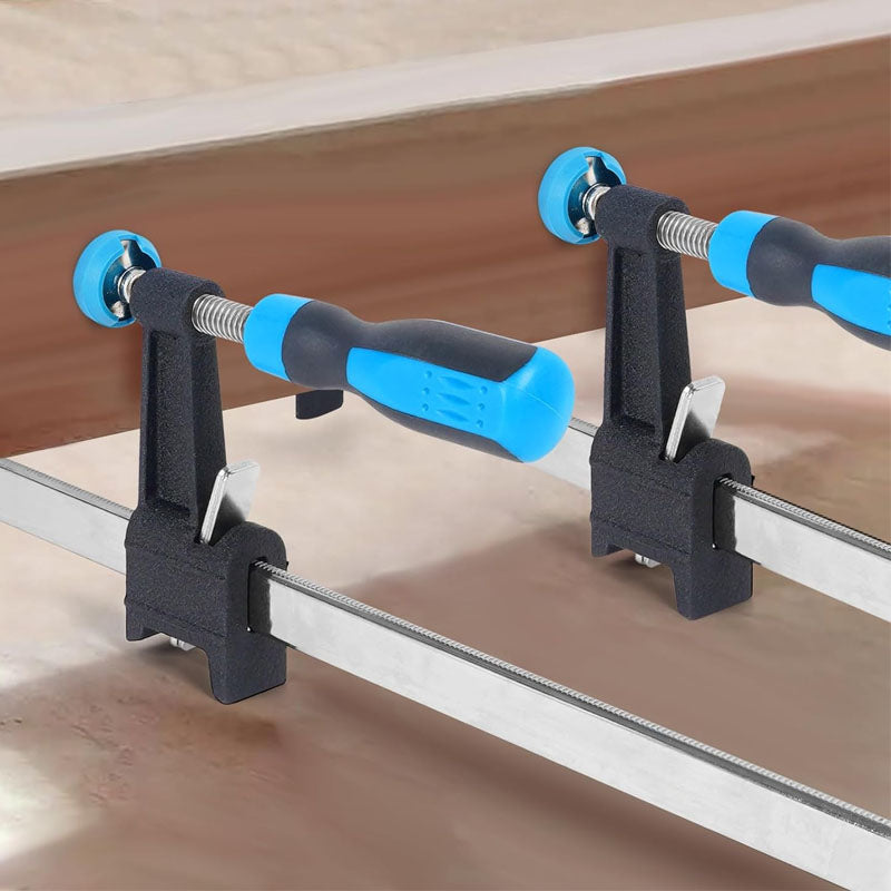 BowLift | 2-Pack 18" 36" Clamp/Spreader Wood Clamps Adjustable and Release Quickly Serrated Steel Rail Bar Clamps Force 600 Lbs