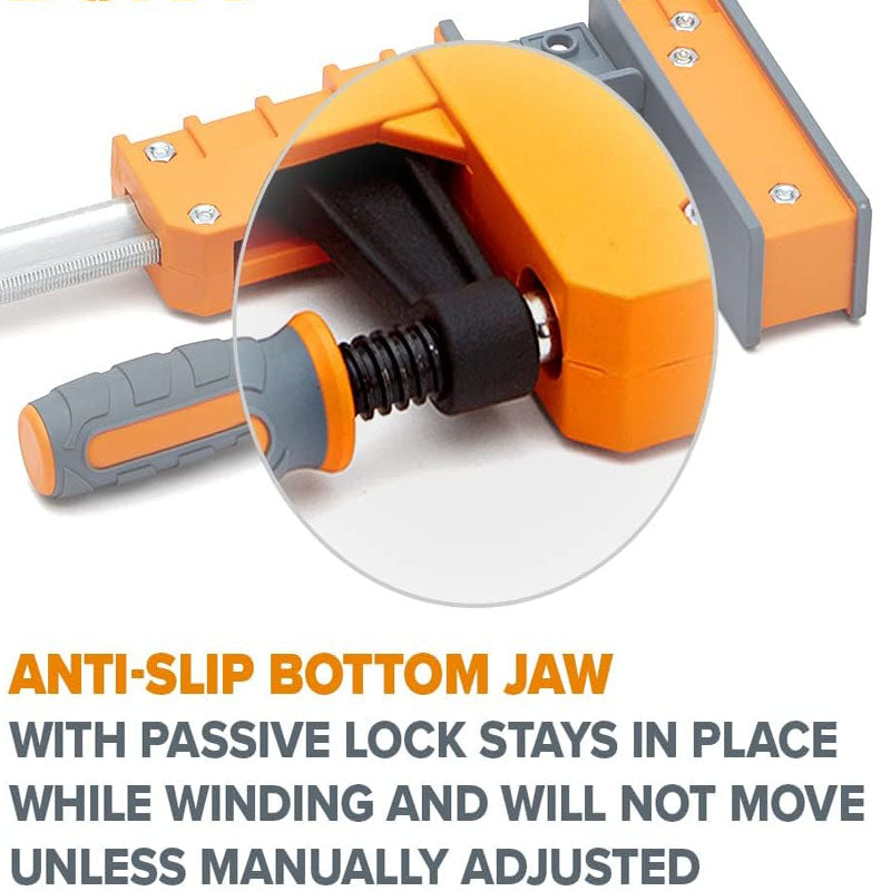 BowLift | 2-Pack 50"Bar Clamps Set with 1100 lbs Load Limit Even Pressure Wood clamps for Woodworking Metal Working