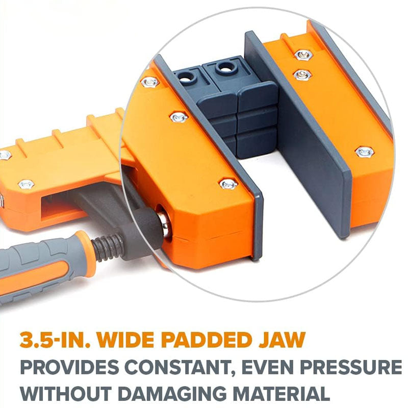 BowLift | 2-Pack 50"Bar Clamps Set with 1100 lbs Load Limit Even Pressure Wood clamps for Woodworking Metal Working