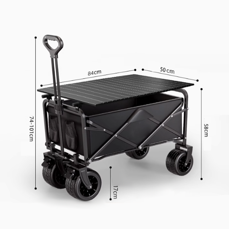 BowLift | 180L Camping Cart With Thick Tires Beach Cart Outdoor Folding Camp Small Trailer Picnic Travel