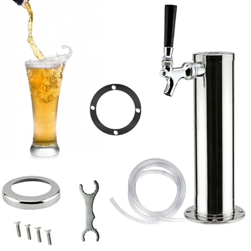 BowLift | Metal Craft Beer Stainless Steel Single Head Tower Faucet Beer Barrel Faucet Beer Bar Home