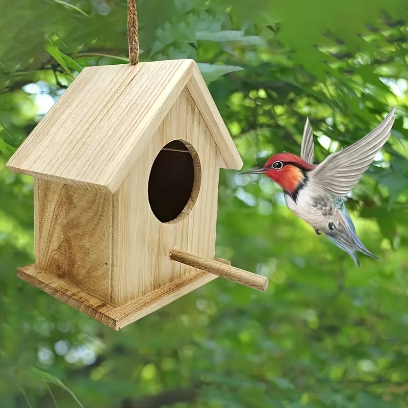 BowLift | Bird House Wooden Hanging Nest Box Shelter