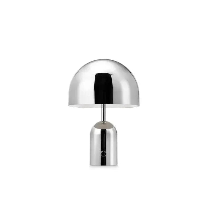 BowLift | Portable Table Lamp with Chrome Finish - ChromeGlow