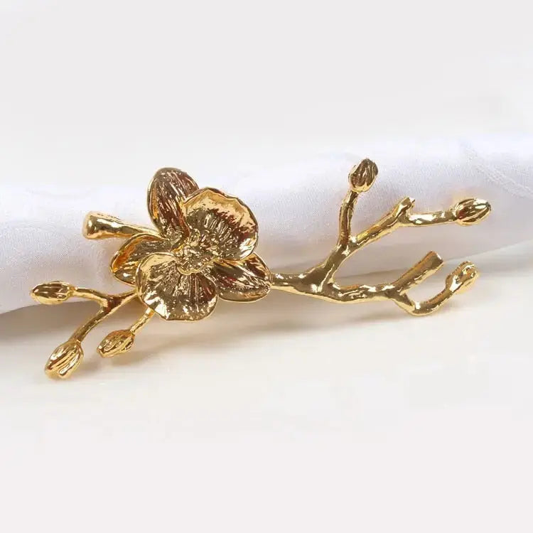 BowLift | Bird & Flower Napkin Rings - 4 Pieces