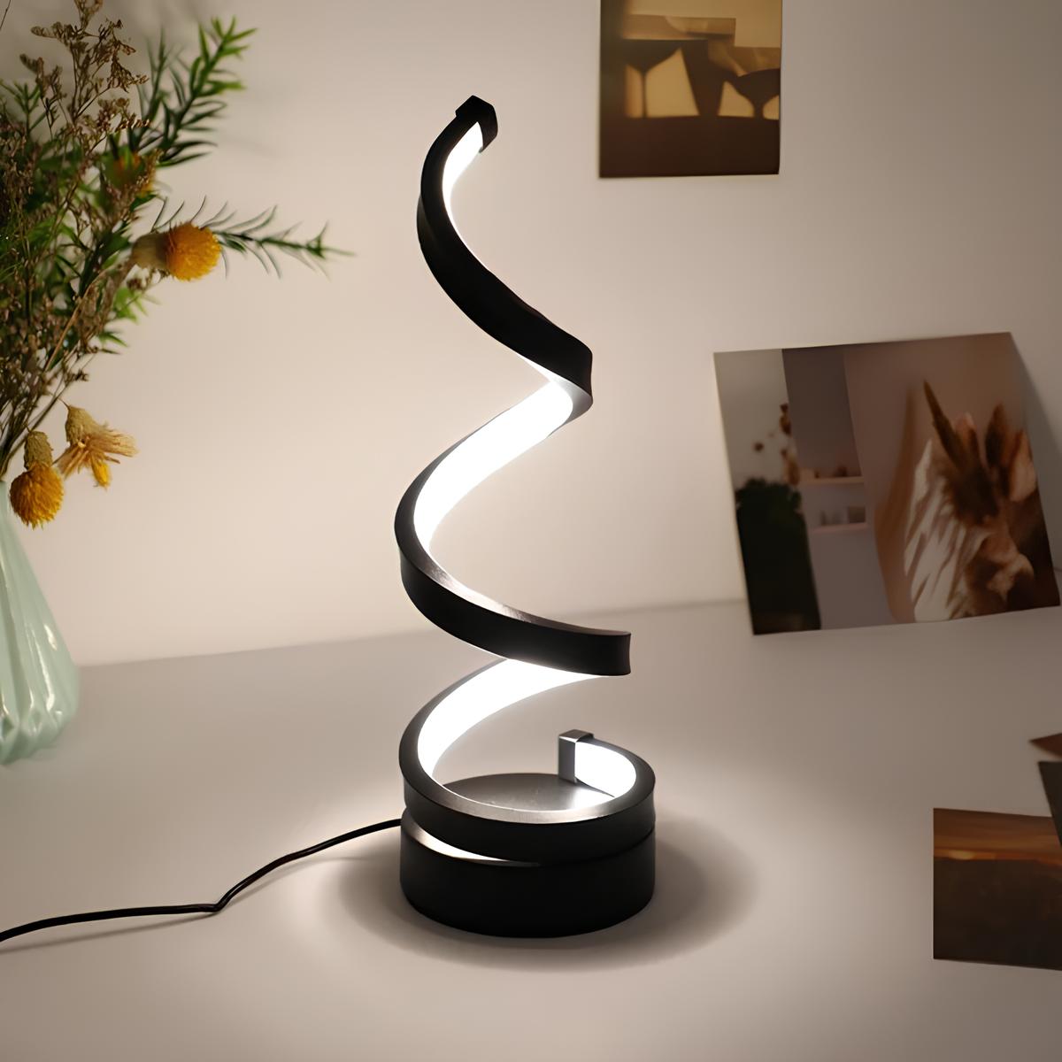 BowLift | LED Table Lamp Modern Spiral Design