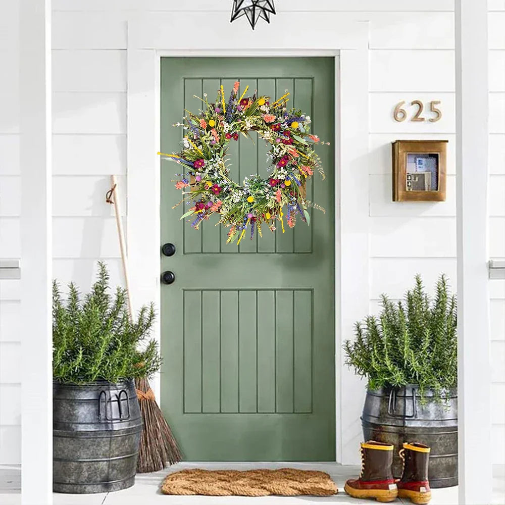 BowLift | Bloomora – Handcrafted Lifelike Door Wreath with Seasonal Floral Arrangement