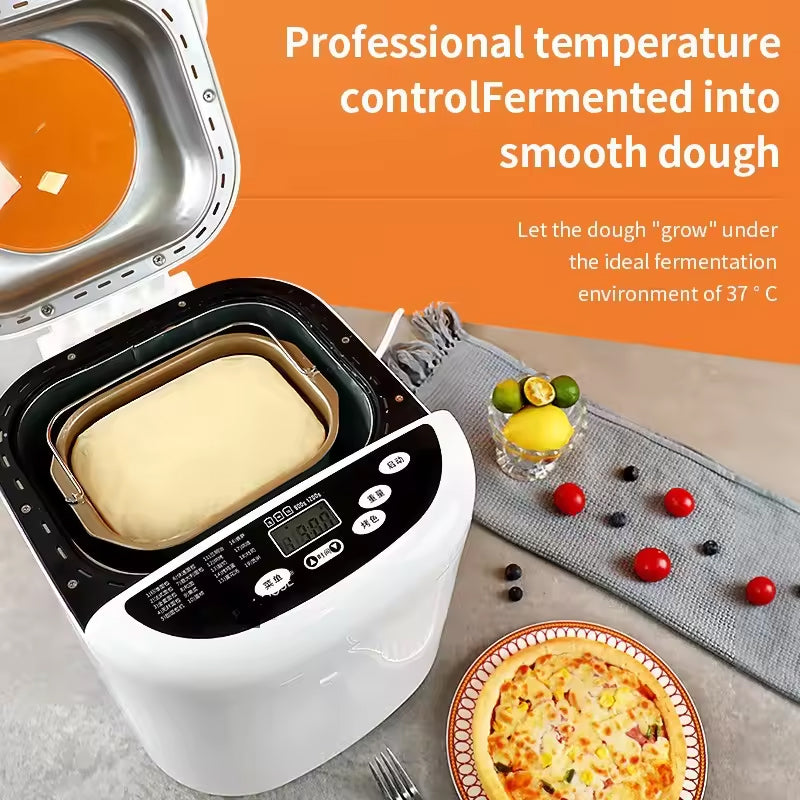 BowLift | Kitchen Automatic Bread Machine 19 Programs /3 Adjustable Crust Control Bread Making Machine 650-900g (1.5Lb, 2.0Lb) 700w