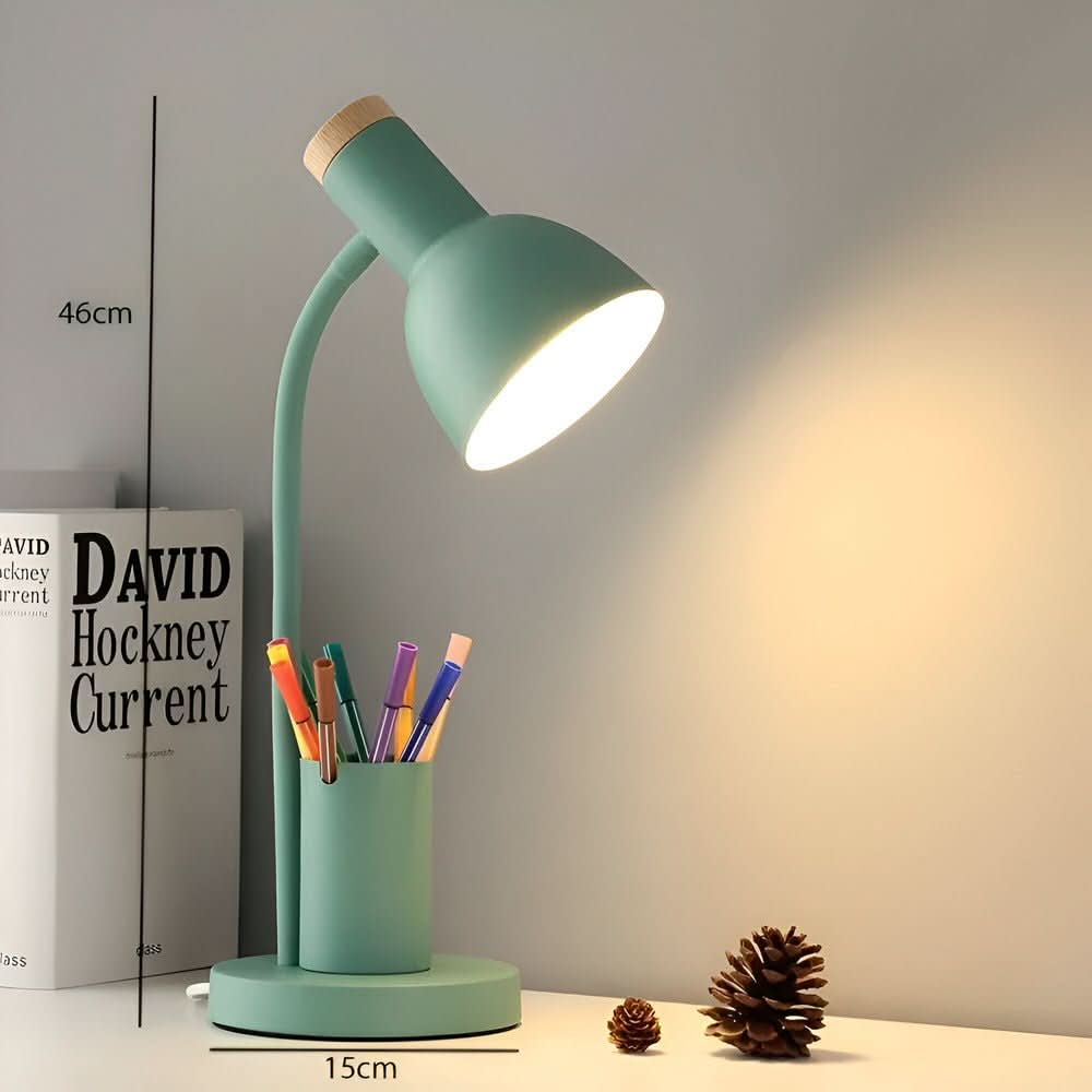 BowLift | LED Table Lamp with Pen Holder for Organization & Style