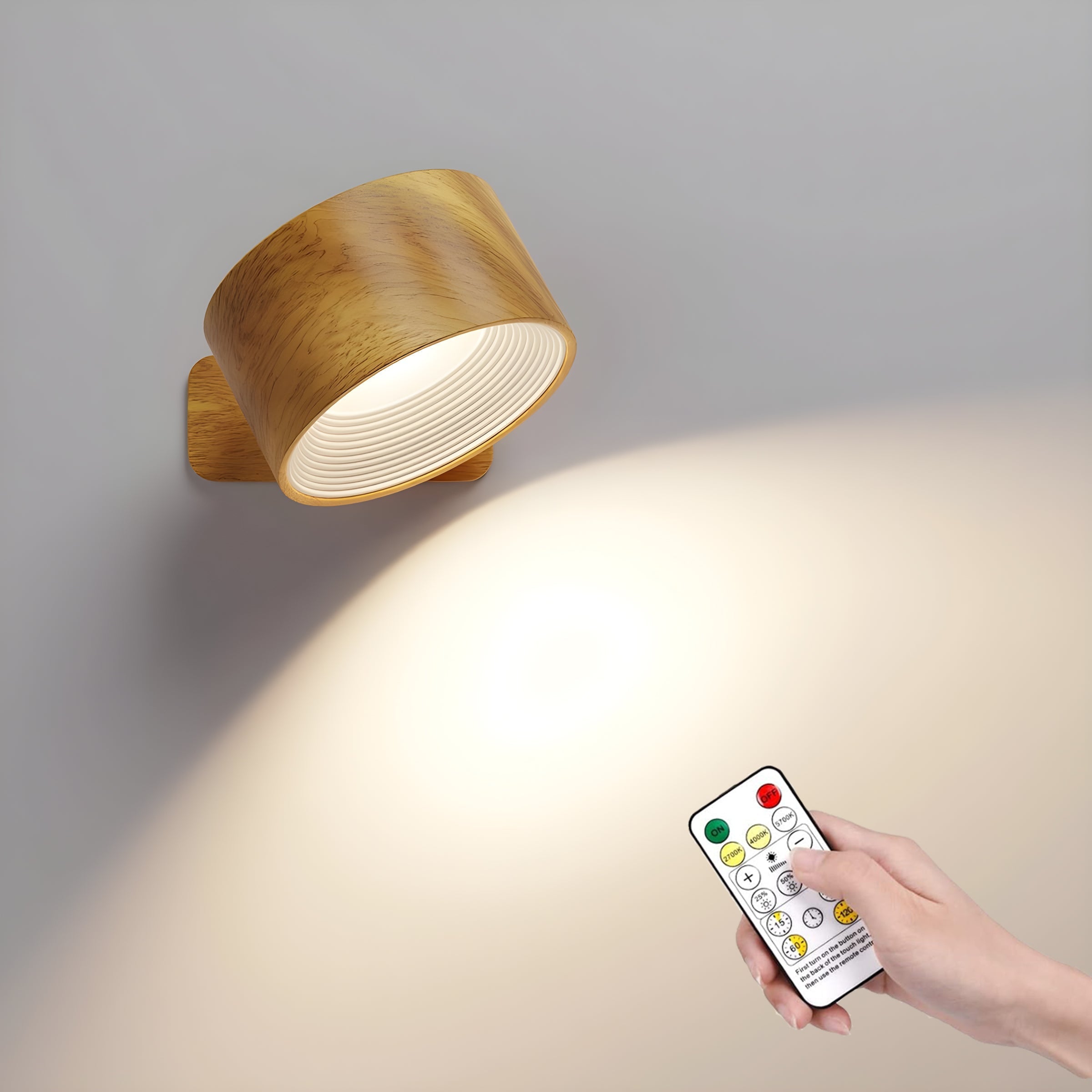BowLift | Eternity Glow – Wireless LED Wall Light with Remote Control & Timer