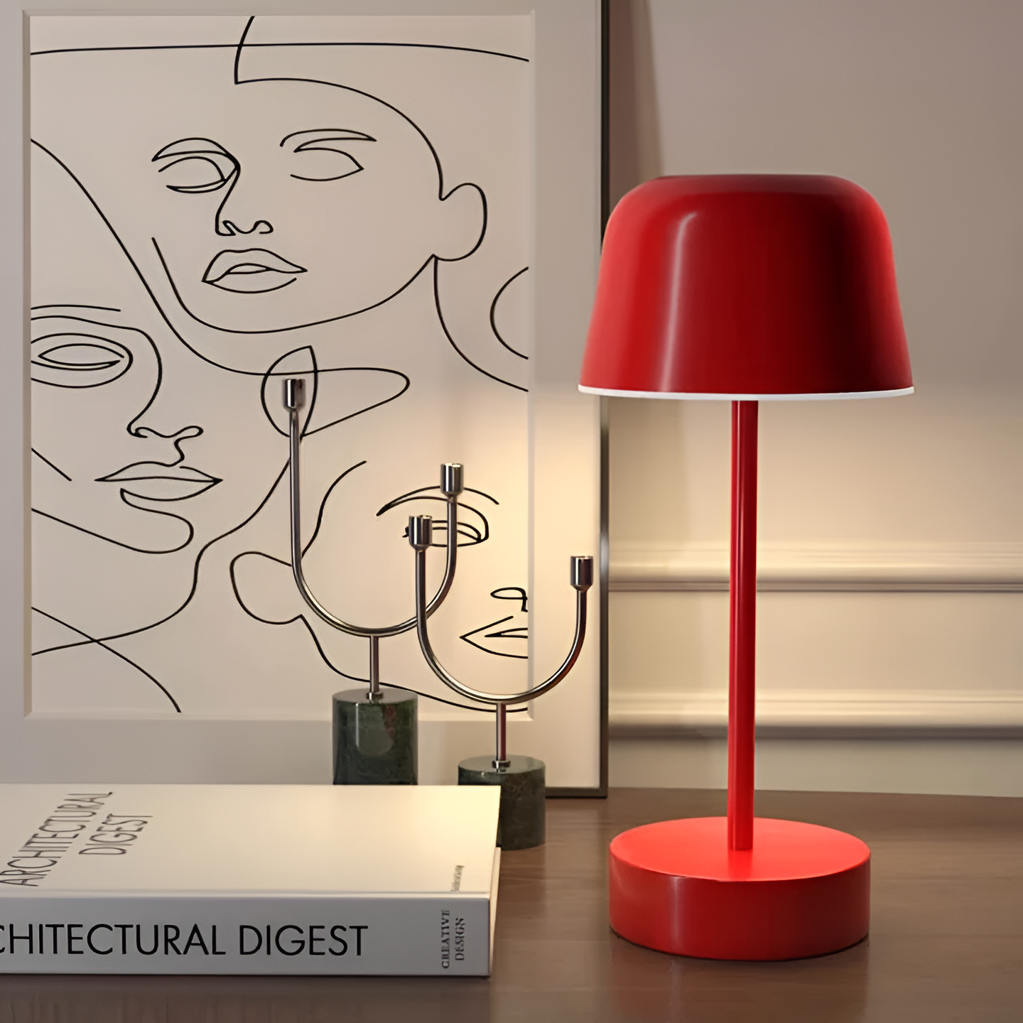 BowLift | Wireless LED Table Lamp in Retro Design