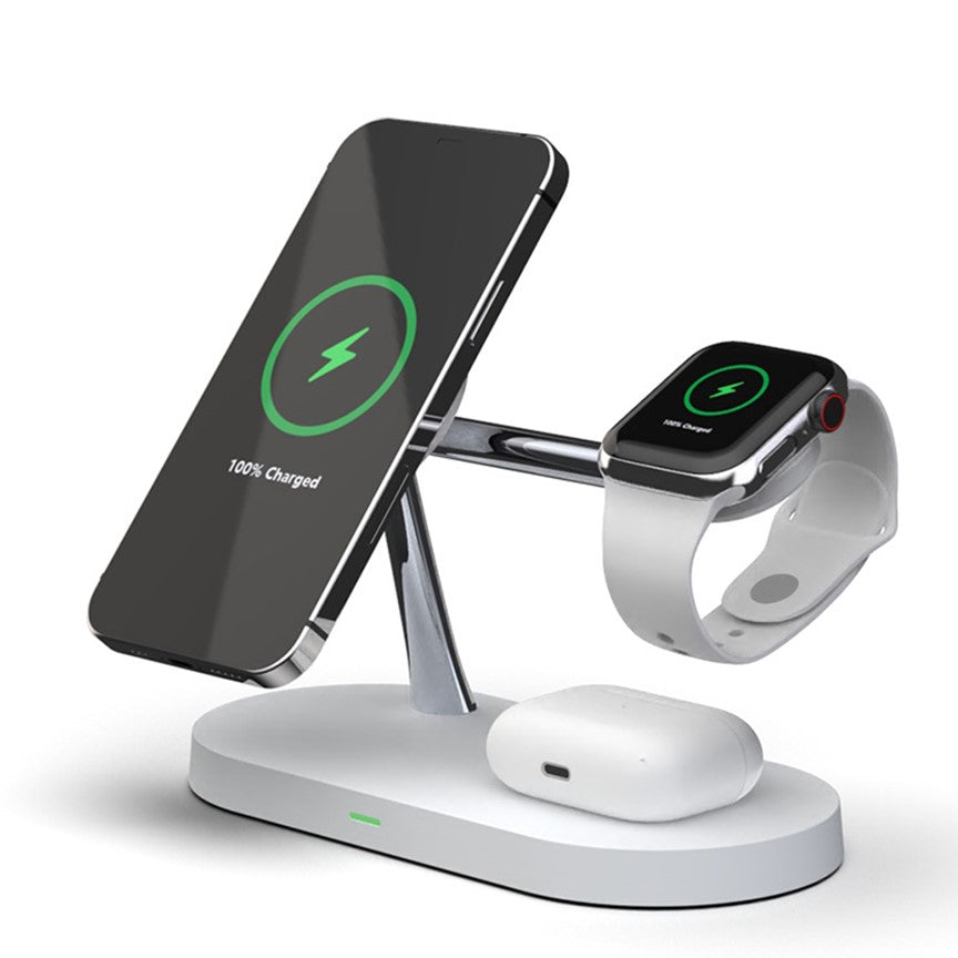 BowLift | 4-in-1 Wireless Charging Station - Magnetic Qi Charger for Phone, Watch & Earbuds