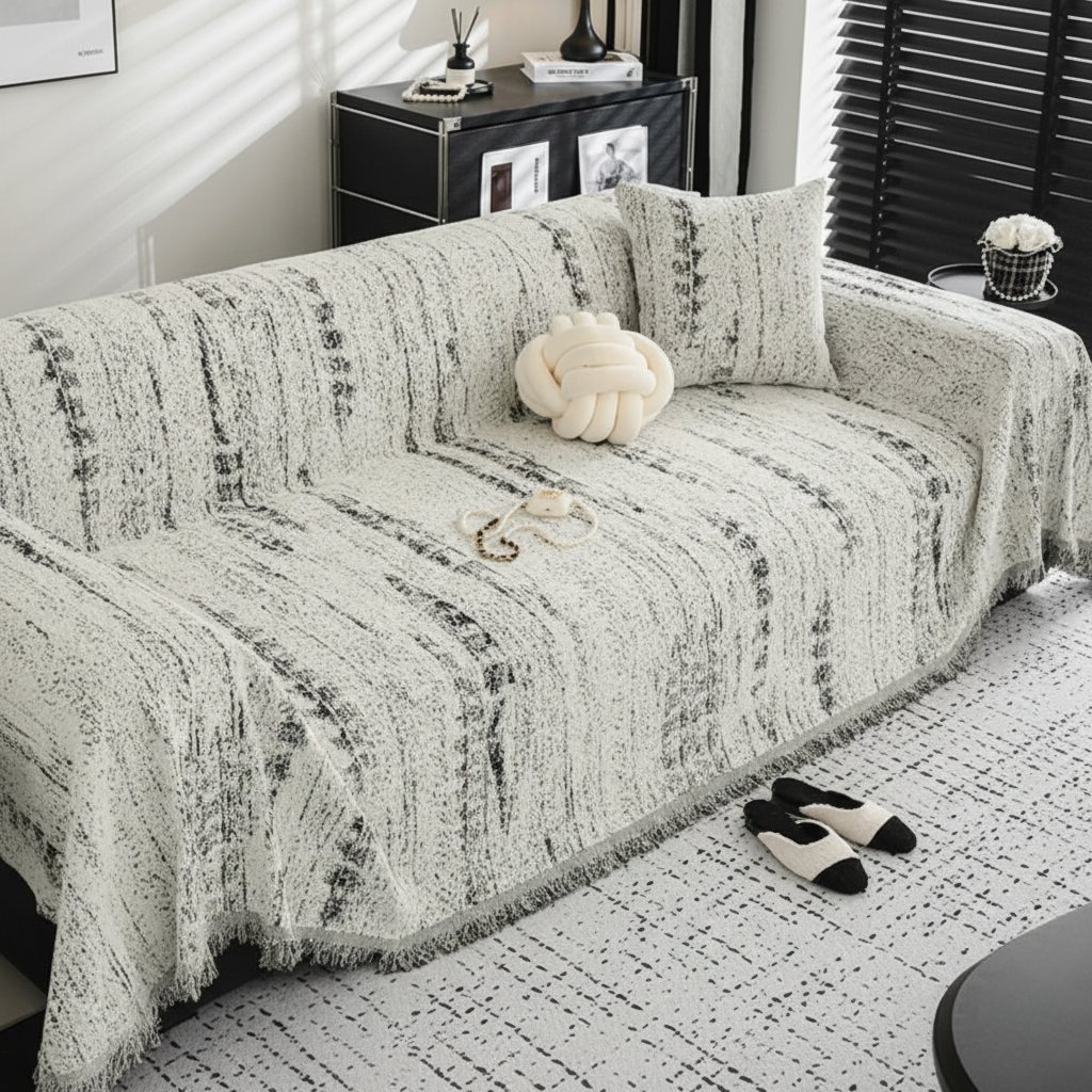 BowLift | Stylish Chenille Sofa Cover for Effortless Style