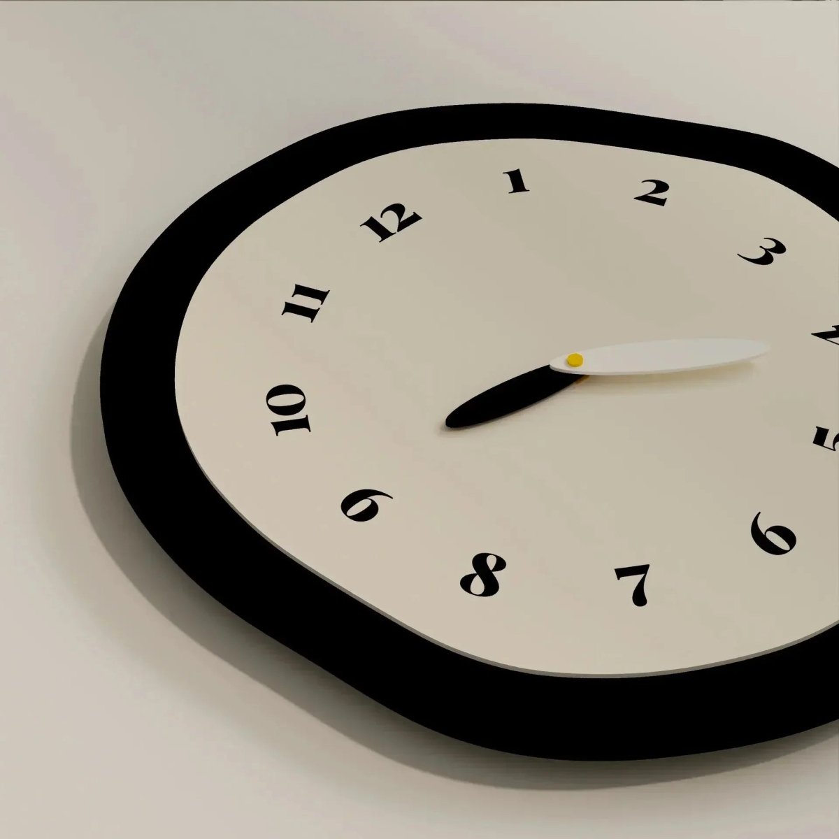 BowLift | Contemporary Abstract Wall Clock with Sleek Acrylic Finish