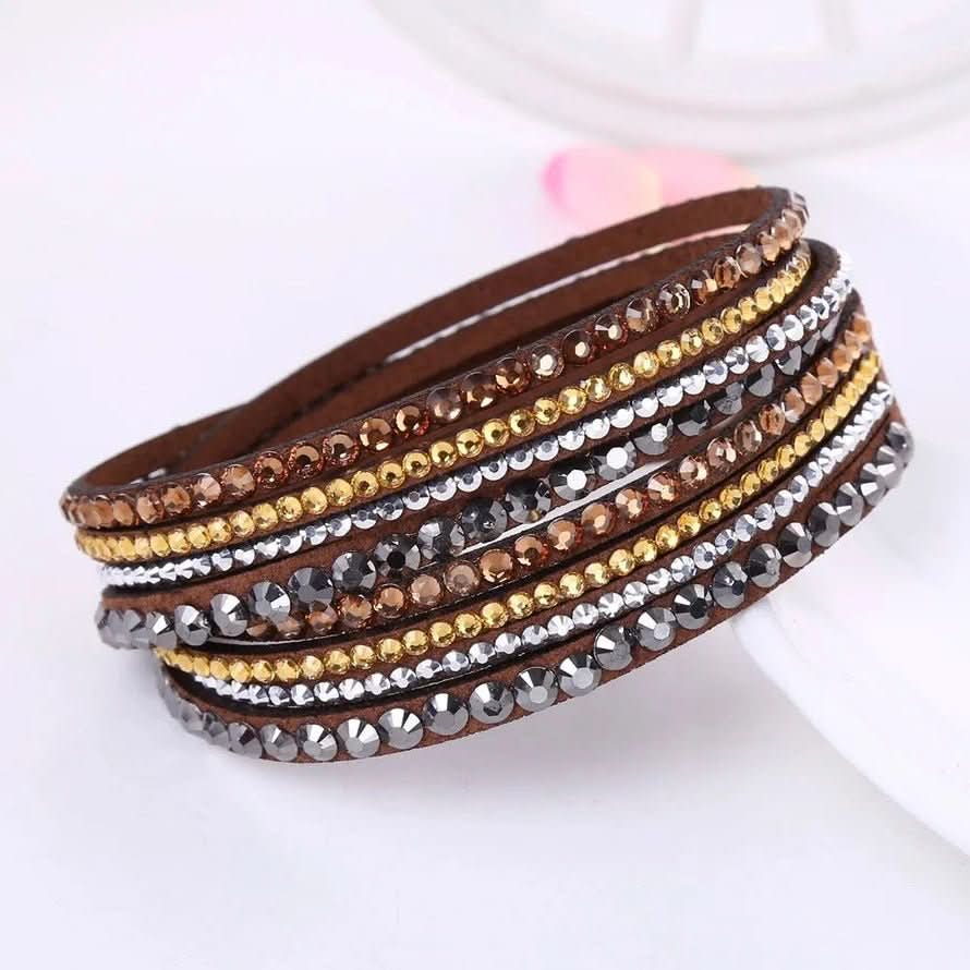 BowLift | Elegant Wrap Bracelet with Crystals for Women
