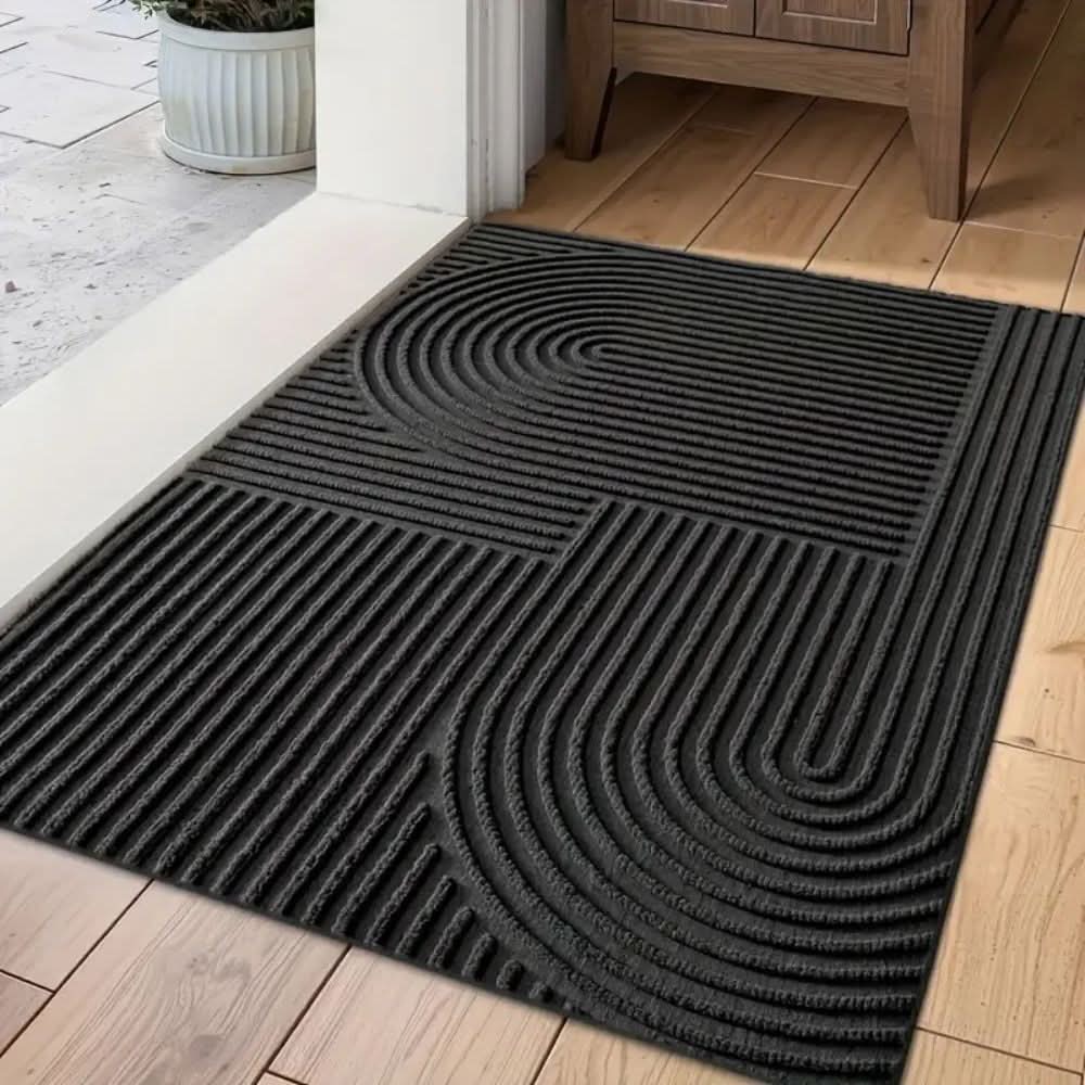 BowLift | Absorbent, washable mat with flowing line pattern