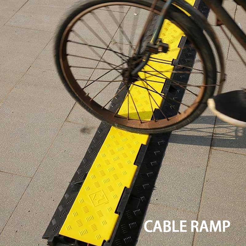BowLift | Rubber Plastic Cable Trough Speed Bump Pvc Cable Protection Trough, Outdoor Ground Cable Trough