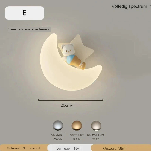 BowLift | Wall lamp Moon | Gentle lighting | High quality - Noram