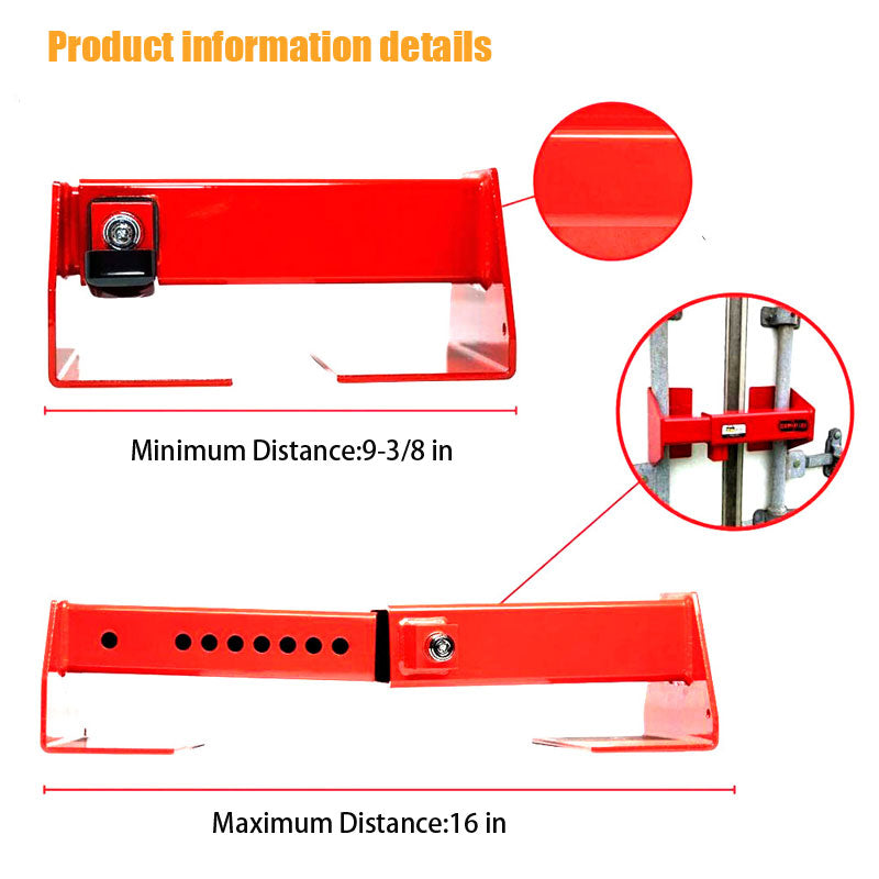 BowLift | Equipment Steel Heavy Duty Cargo Door Lock Red