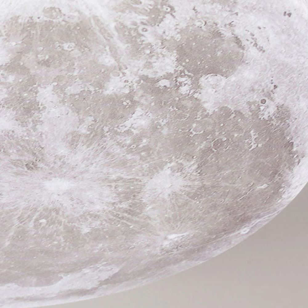 BowLift | Ceiling Light 3D Moon LED Dimmable Metal Bedroom Fixture